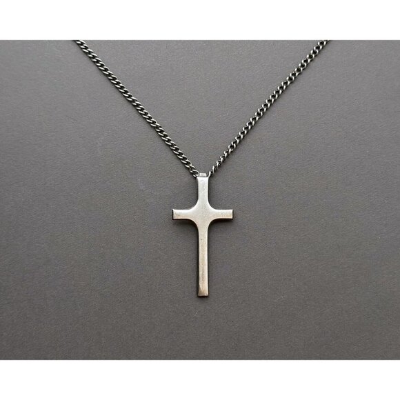 MiriamHaskell Patent 3427691 Cross & Silver Tone Commandment Charm Necklaces Set - Picture 2 of 10